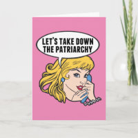 Citation drôle rétro d'art pop féministe anti-patr