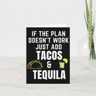 Carte Citation Drôle Tacos Et Tequila Pour Cinco De Mayo