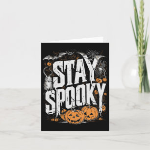 Carte Citation éffrayante Halloween Boire Café Drôle Vêt