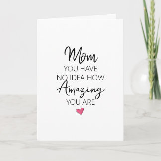 Carte Citation émouvante pour l'anniversaire d'une maman