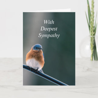 Carte Citation Encourageante pour oiseau bleu classique