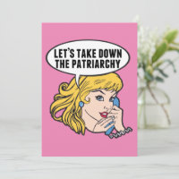 Citation féministe adorable Pop Art Anti Patriarch