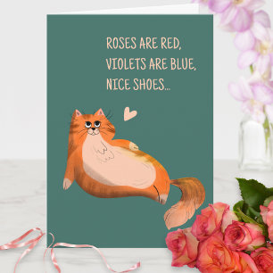 Carte Citation humoristique Je t'aime Drôle Chat Valenti