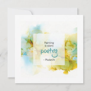 Carte Citation Inspirante sur la Peinture