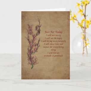 Carte Citation Inspirationnelle Juste Pour Aujourd'Hui