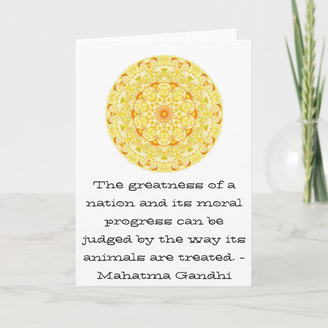 Carte citation - Mahatma Gandhi (Devant)