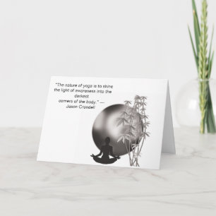 Carte Citation motivante du yoga