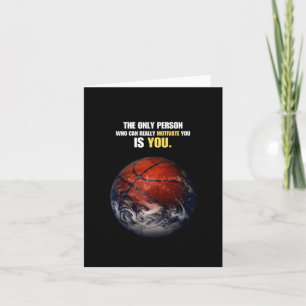Carte Citation motivante et inspirante de Basketball Ear