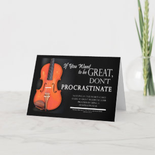 Carte Citation Motivante pour les Élèves de Musique - Vi