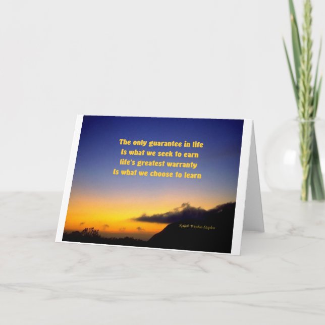 Carte Citation motivationnelle (Devant)
