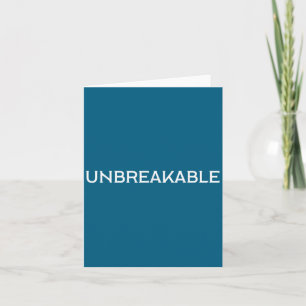Carte Citation motivationnelle irrationnelle incassable 