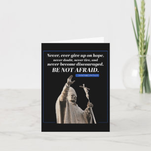Carte Citation N'Ayez Pas Peur Jean Paul 2 Message Pape 