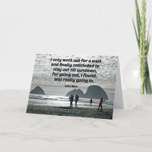 Carte Citation par John Muir (Devant)