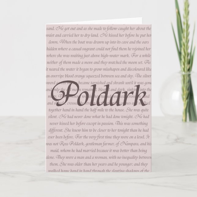 Carte Citation Poldark (Devant)
