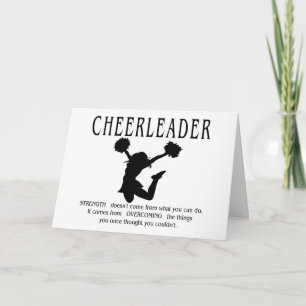 Carte Citation pom-pom girl inspirante