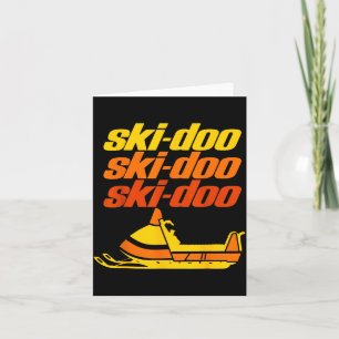 Carte Citation rétro Srt Ski Doo Motoneiges vintage Drôl