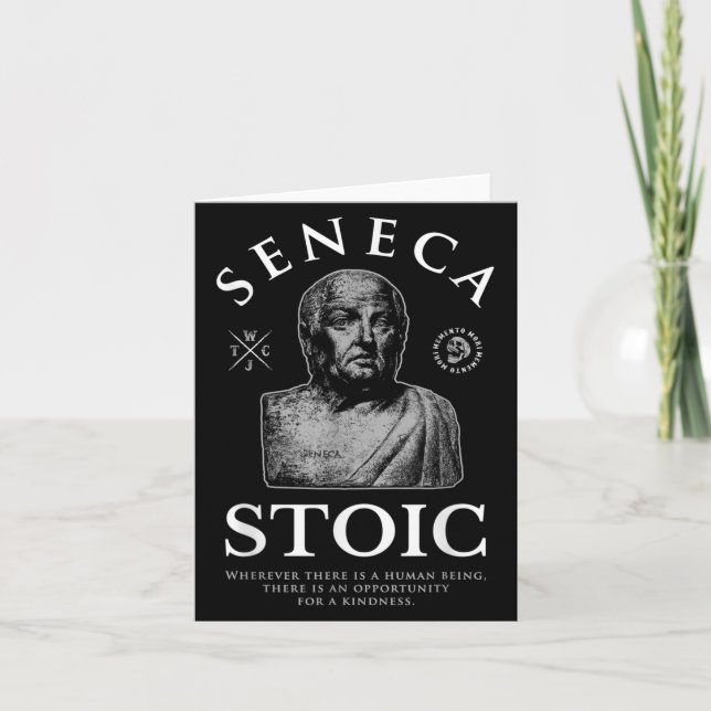 Carte Citation Seneca "Opportunité Pour Une Sainteté" (Devant)