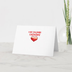 Carte Citation sincère d'amour grandissant chaque jour