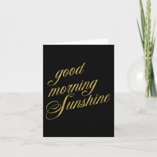 Carte Citation Sunshine Good Morning Citations Faux Gold