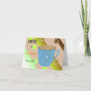 Carte Citation sur le café