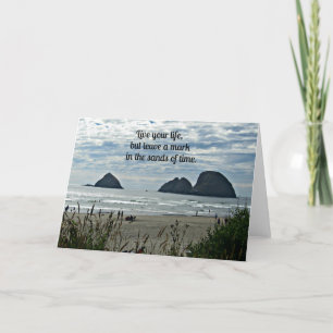 Carte Citation : Vivez votre vie, mais laissez une marqu