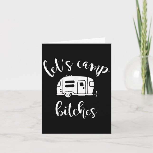Carte Citations de camp Graphisme amusant (Devant)