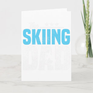 Carte Citations de ski Papa Skieur Faveurs de fête d'ann
