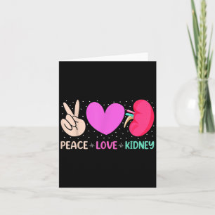 Carte Citations Infirmière Peace Love Nephrologie du rei