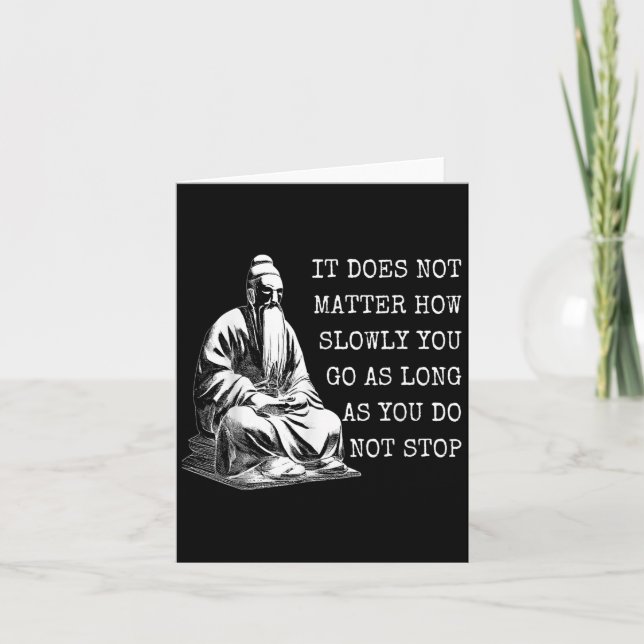 Carte Citations Motivationnelles Confucius Sur La Vie (Devant)