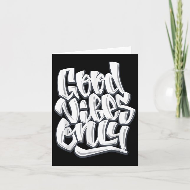 Carte Citations motivationnelles inspirées de Good Vibes (Devant)