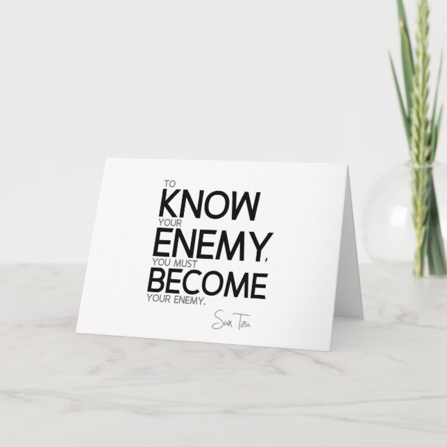 Carte CITES : Sun Tzu : Connaissez votre ennemi (Devant)
