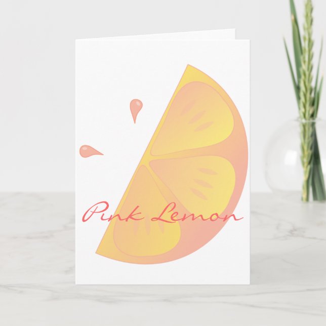 Carte Citron rose (Devant)