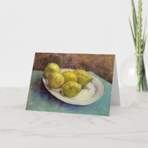 Carte Citrons à vie morte sur une plaque de Vincent van