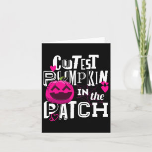 Carte Citrouille Cutest Dans Le Patch Halloween Mignonne