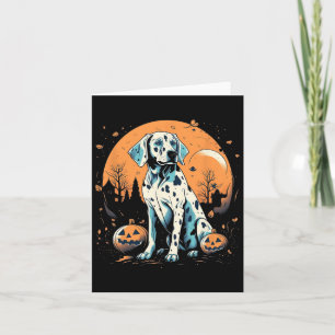 Carte Citrouille dalmate Halloween Costume Chien Chien C