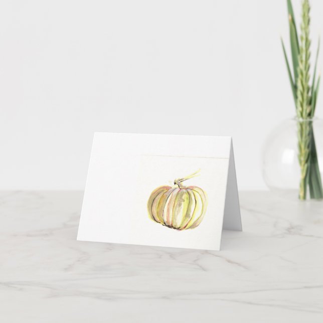 Carte citrouille d'automne (Devant)
