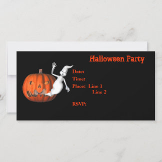 Carte Citrouille de l'Invitation de la fête d'Hall