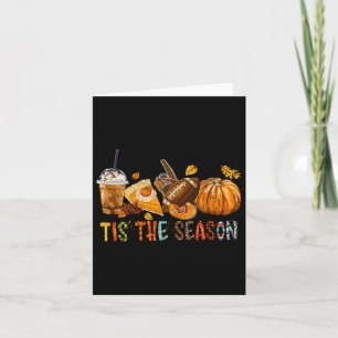 Carte Citrouille De Saison Et Football D'Épices Hallowee