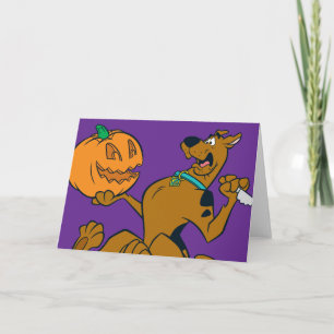 Carte Citrouille de sculpture Scooby-Doo