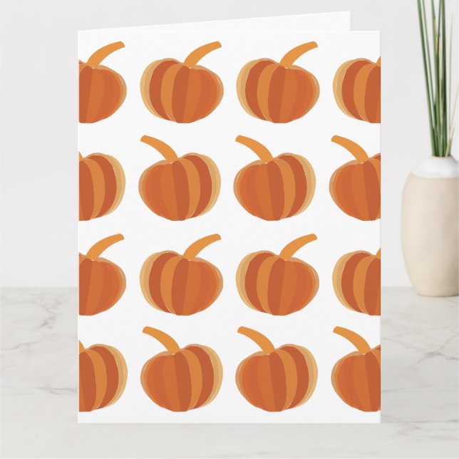 Carte Citrouille d'Halloween Automne Halloween (Devant)