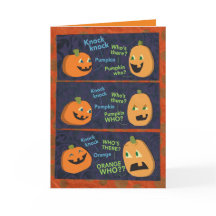 Citrouille d'Halloween Knock-Knock