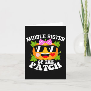 Carte Citrouille Middle Soeur Du Patch Fun Halloween