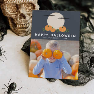 Carte Citrouille Patch photo Halloween