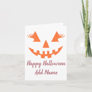 Carte Citrouille Personnalisée Jack O Lantern Bonne Hall