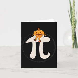 Carte Citrouille Pie Math Funny Halloween