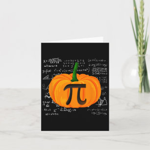 Carte Citrouille Pie Math Funny Halloween Thanksgiving P