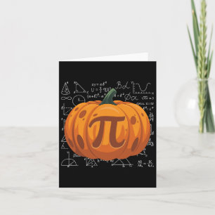 Carte Citrouille Pie Math Funny Halloween Thanksgiving P