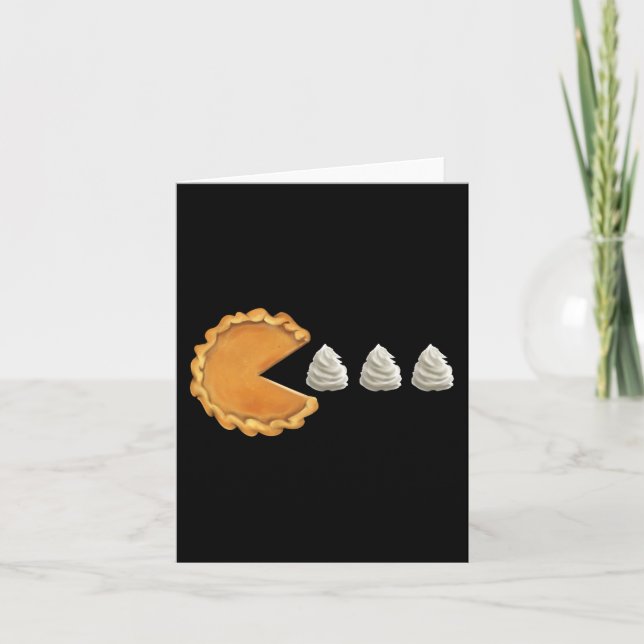 Carte Citrouille Pie Thanksgiving Day Fun (Devant)