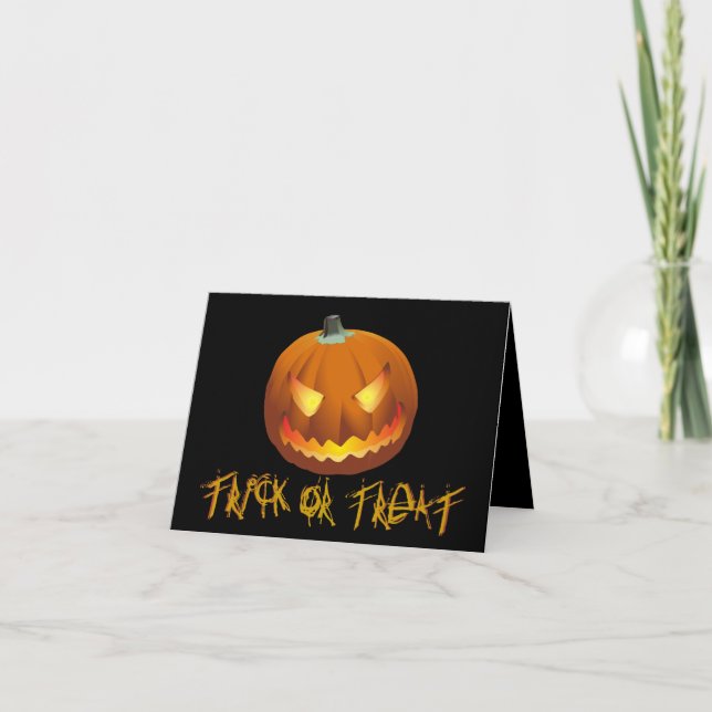 Carte Citrouille pour Halloween 6 (Devant)