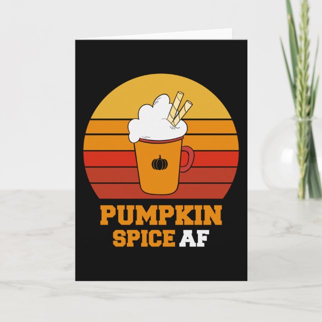 Carte Citrouille Spice Af Drôle Halloween (Devant)